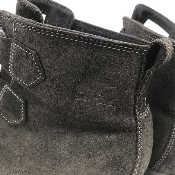 Sorel Toronto Waterproof Leather Suede Lace Up Wedge Snow Winter Boots 7.5 black - Picture 7 of 14